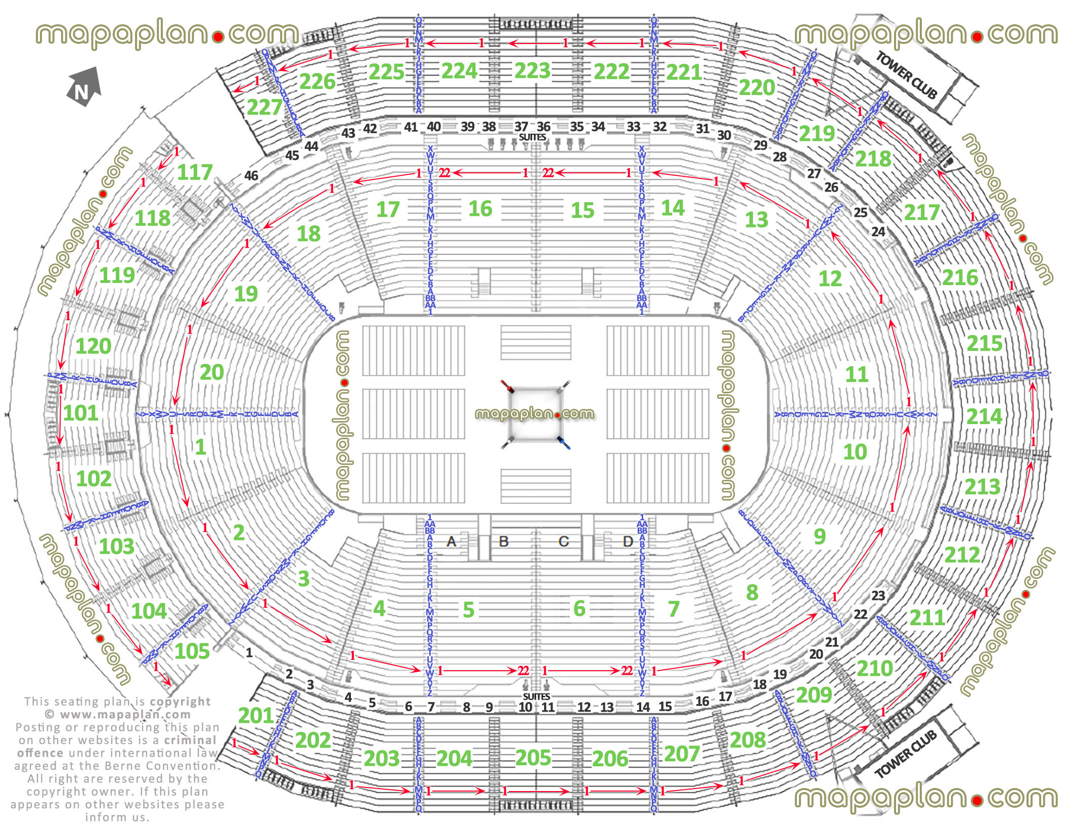 T Mobile Wwe Seating Chart