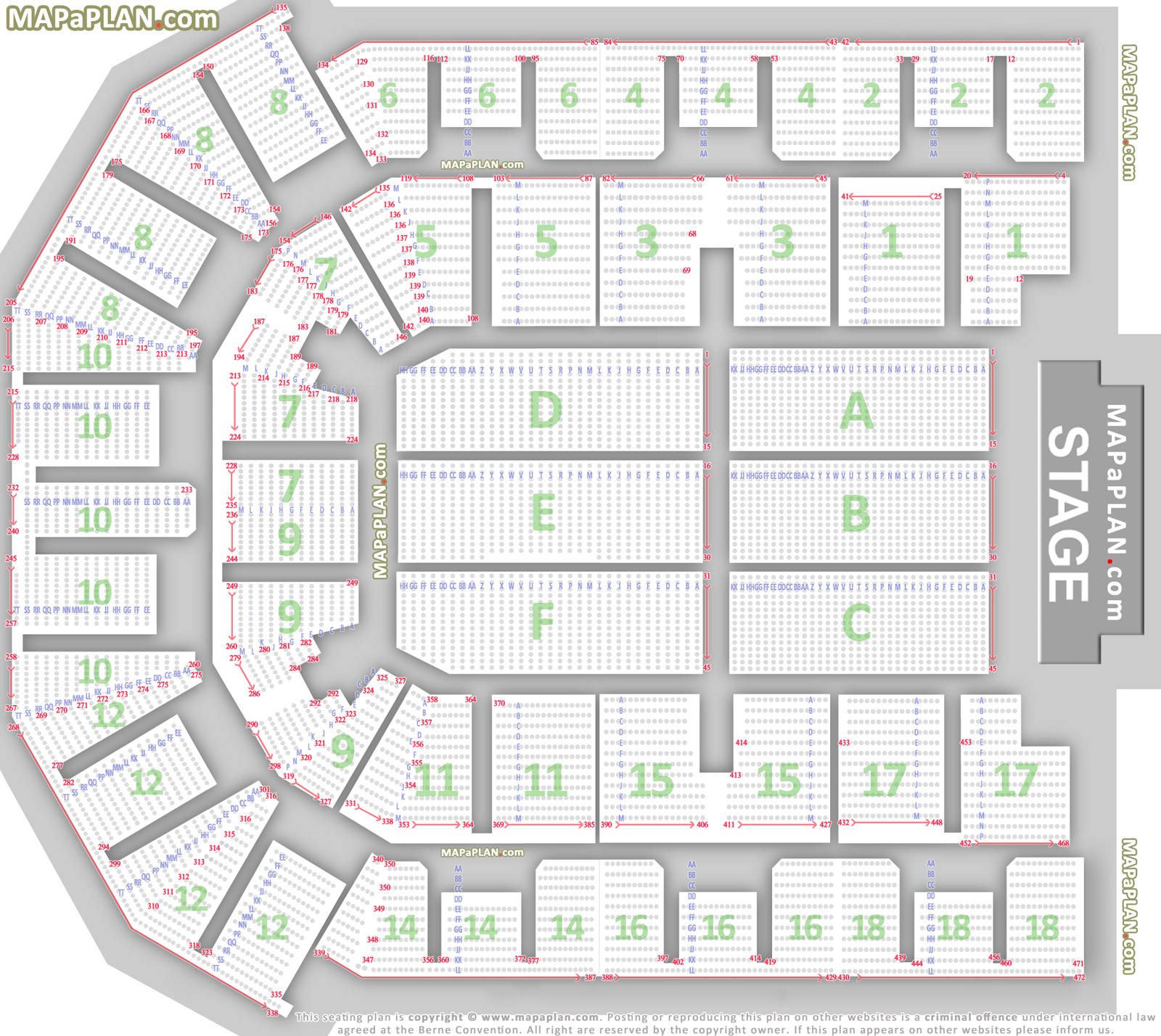 Barclaycard Arena Seating Plan Birmingham Cardbk.co