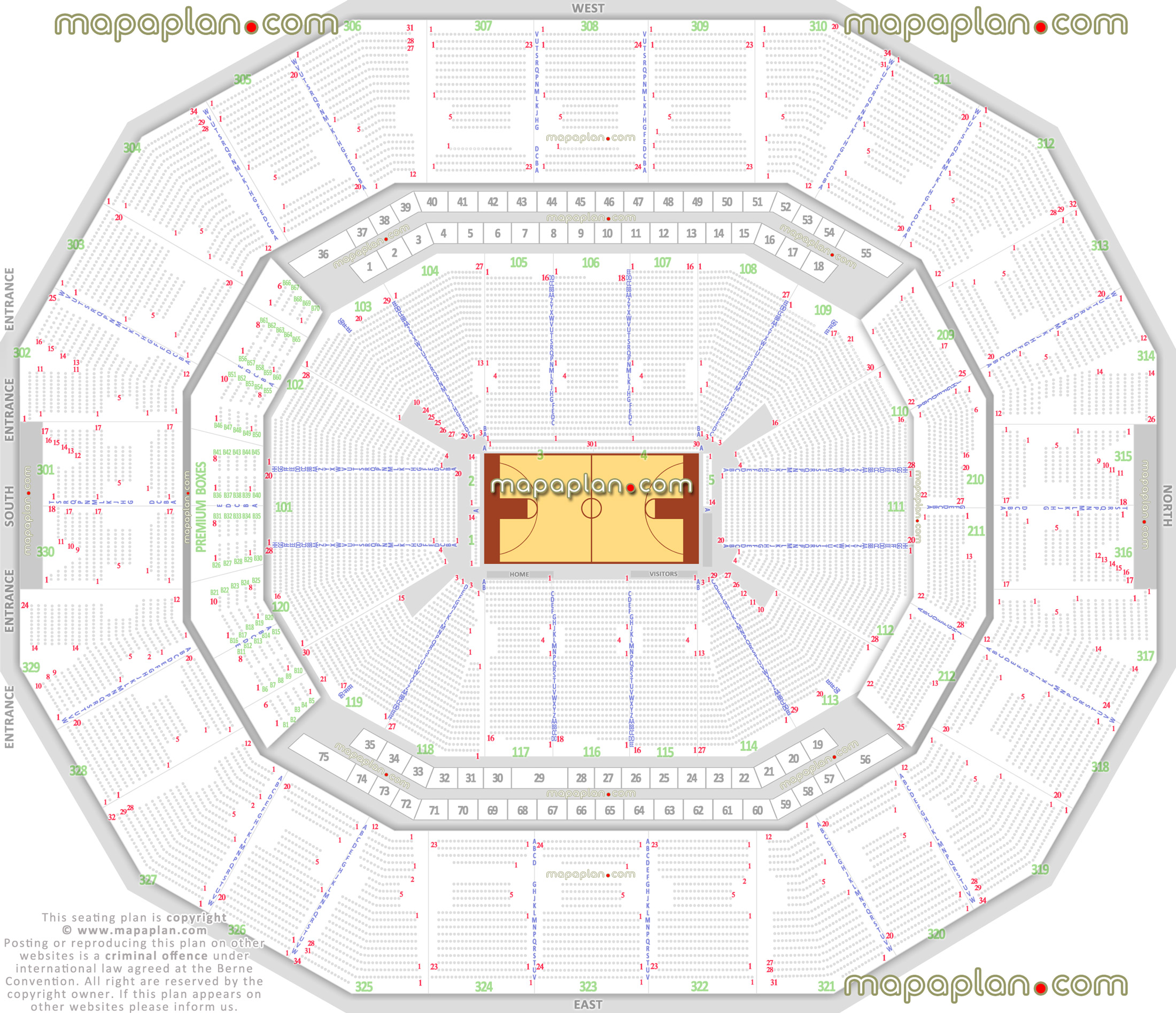 Louisville Cardinal Stadium Seating Chart With Seat Numbers