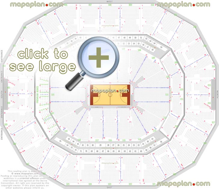 louisville cardinals ncaa basketball game arena stadium individual find my seat locator how rows numbered lower upper level bowl club premium boxes Louisville KFC Yum! Center seating chart