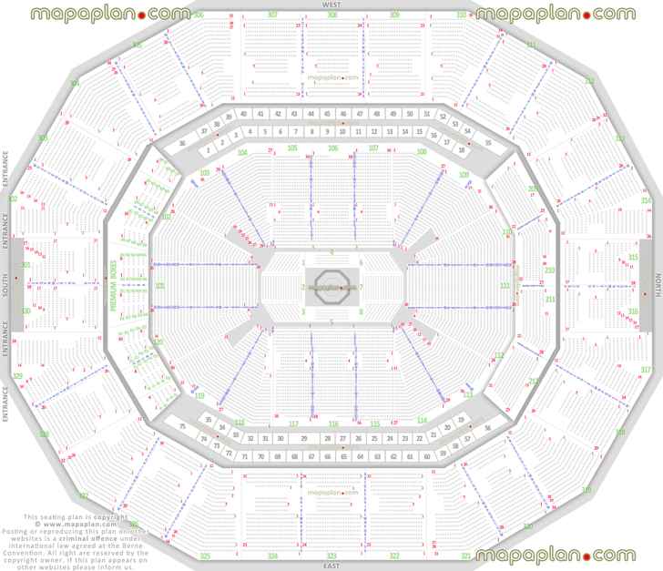 ufc mma fights fully seated setup detailed chart viewer standing room only sro area 1 arena plaza main entrance gate exits map wheelchair disabled handicap accessible seats Louisville KFC Yum! Center seating chart