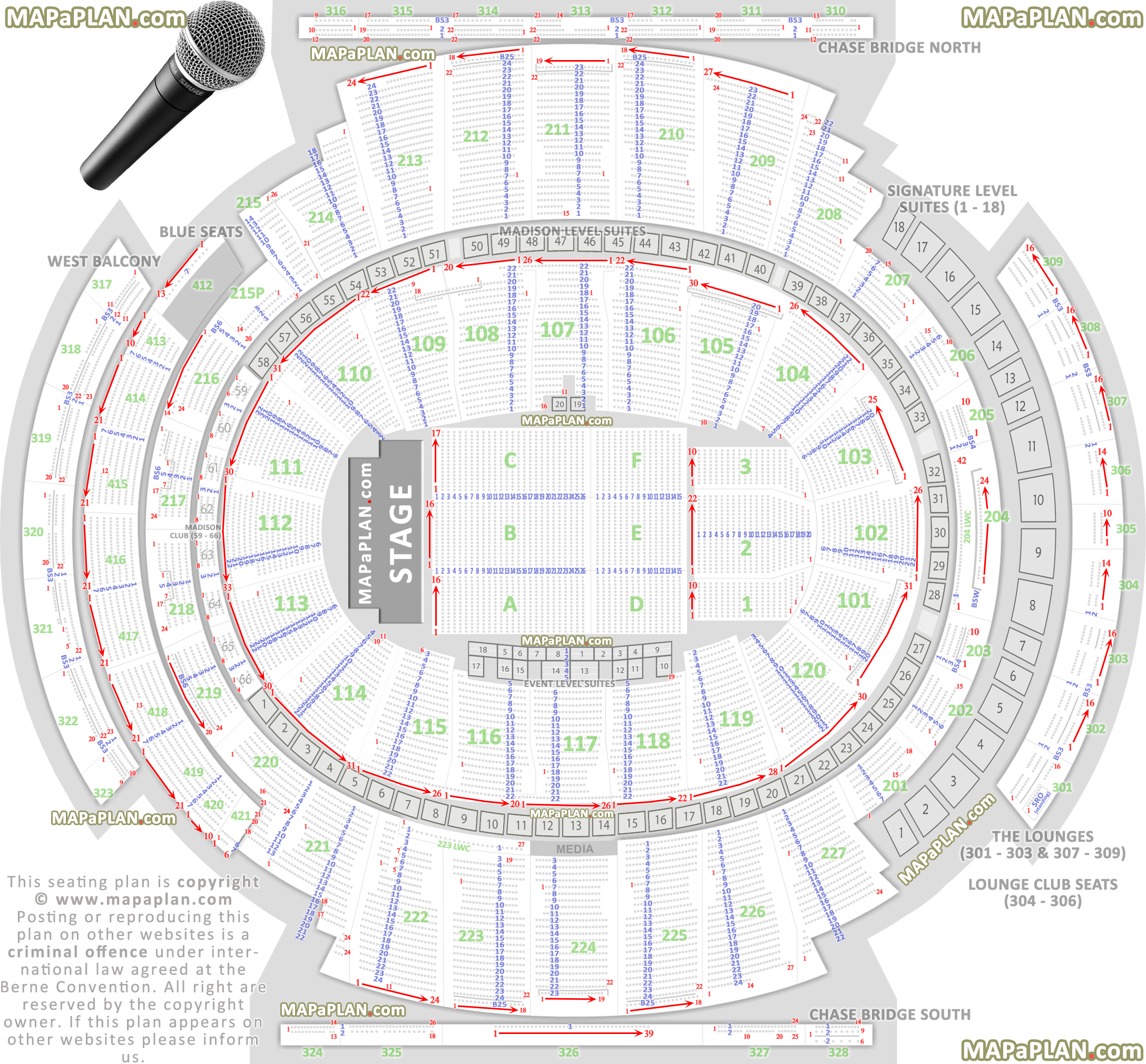 Msg Concert Chart