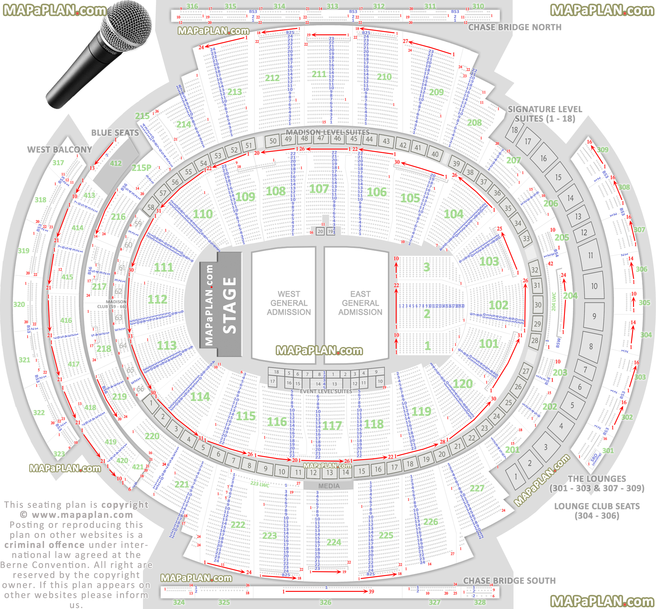 Garden Seating Chart Concert