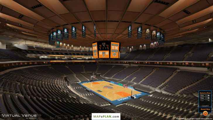 Madison Square Garden Seating Chart Detailed Seat Numbers