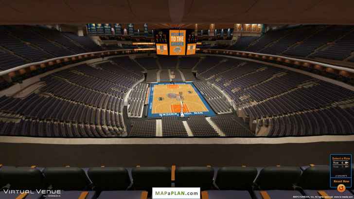 Madison Square Garden Seating Chart Detailed Seat Numbers