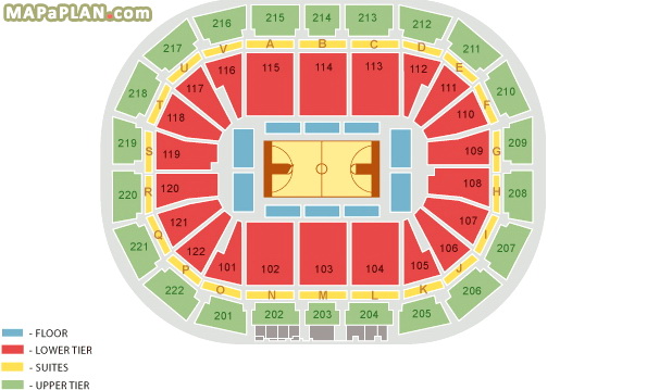 Basketball usa gb Manchester AO Arena seating plan