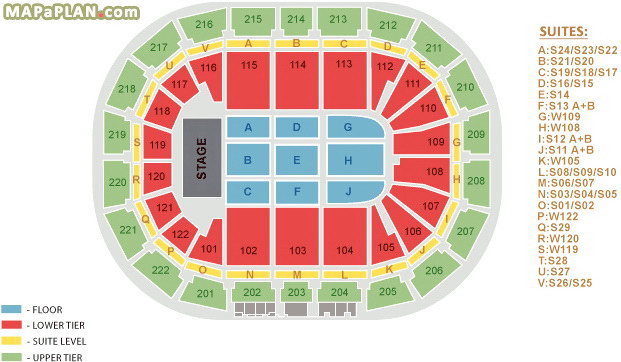 Manchester Arena Seating Plan Detailed Seat Numbers Mapaplan Com