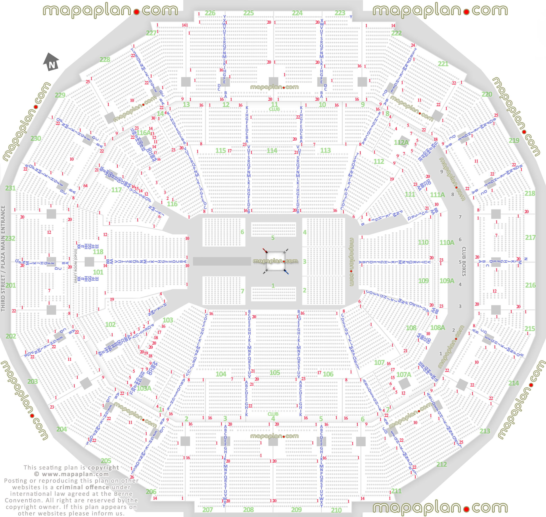 Fedexforum Seating Chart Row Numbers
