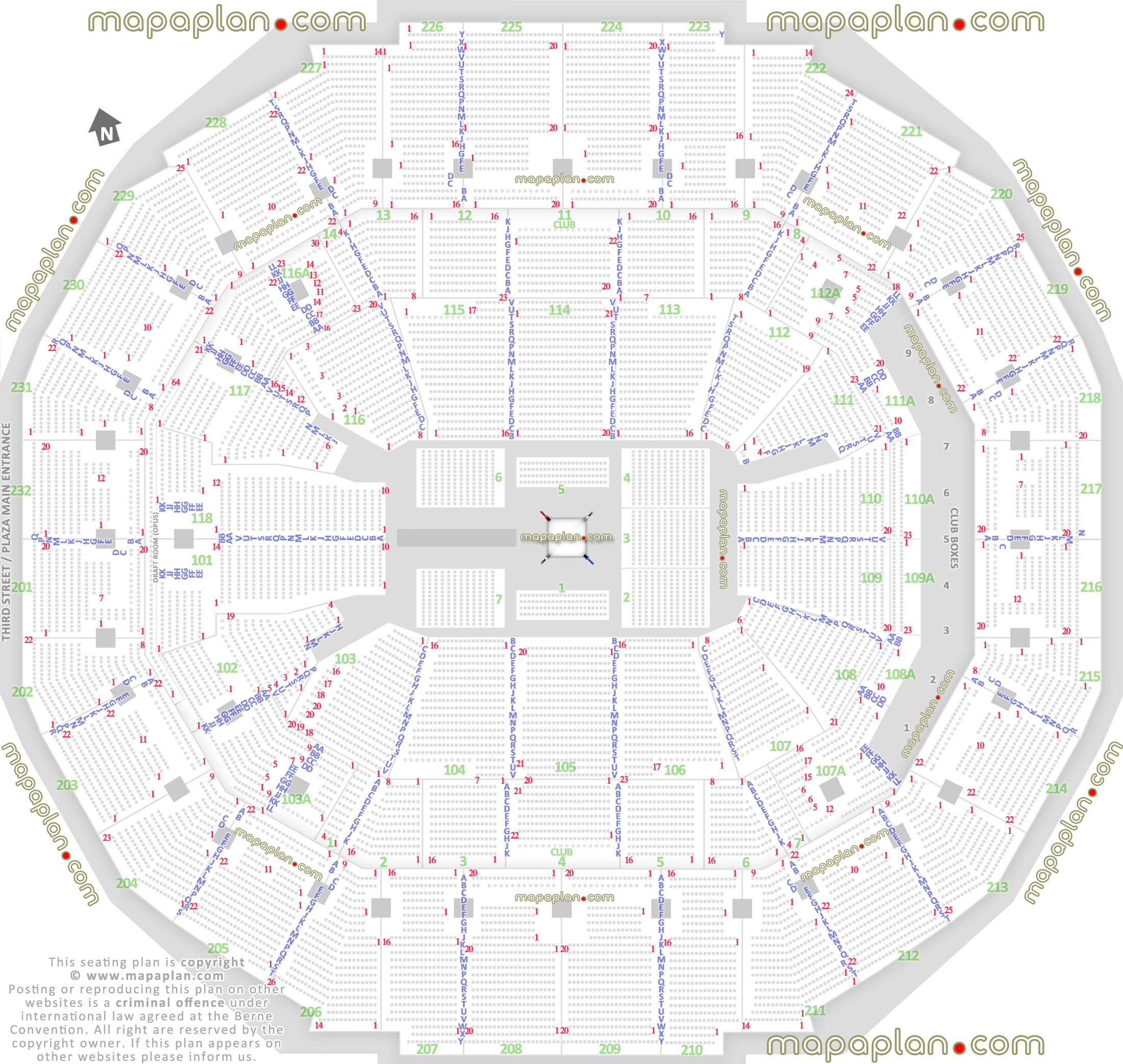 Fedexforum Suite Chart