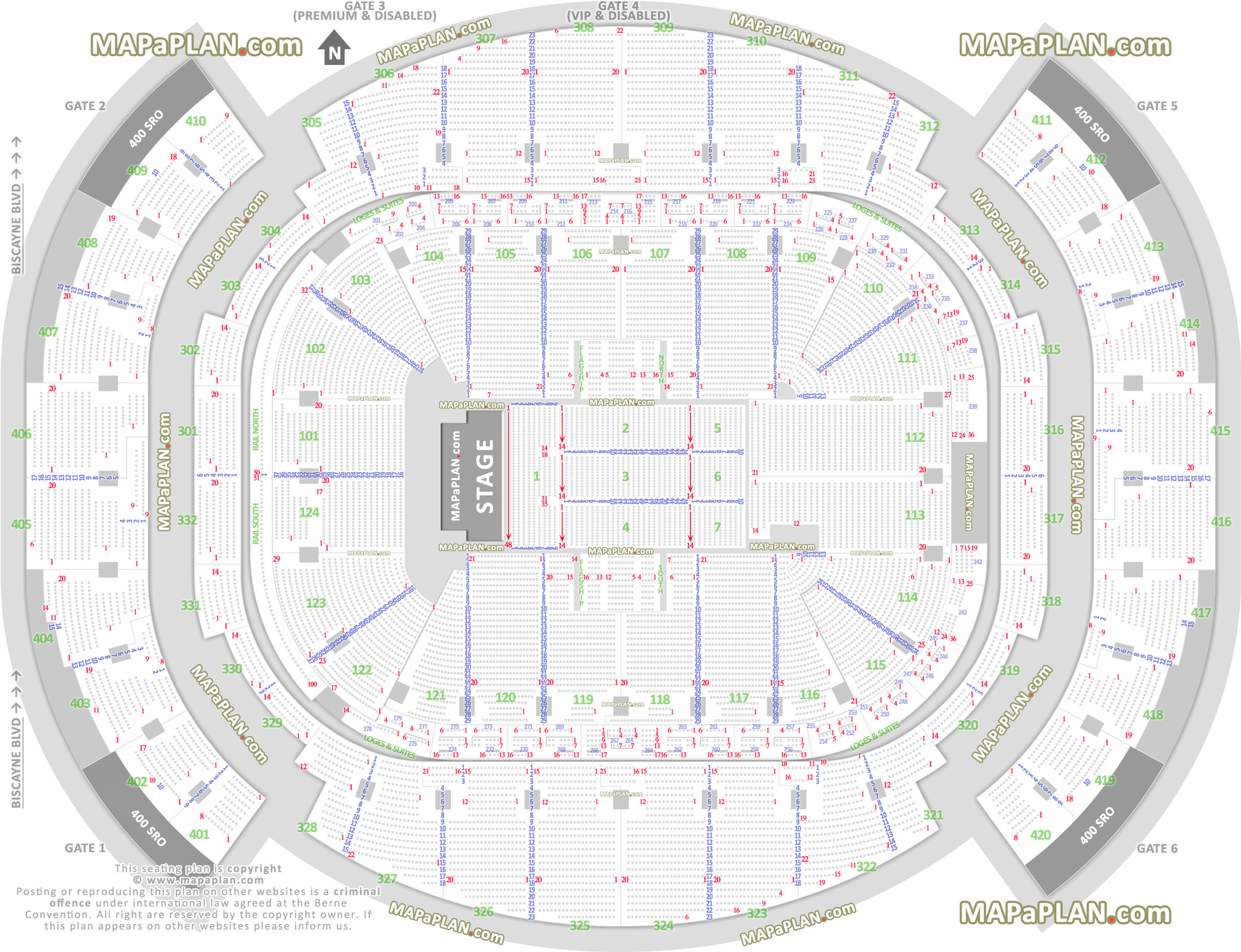 Rexall Seating Chart With Rows