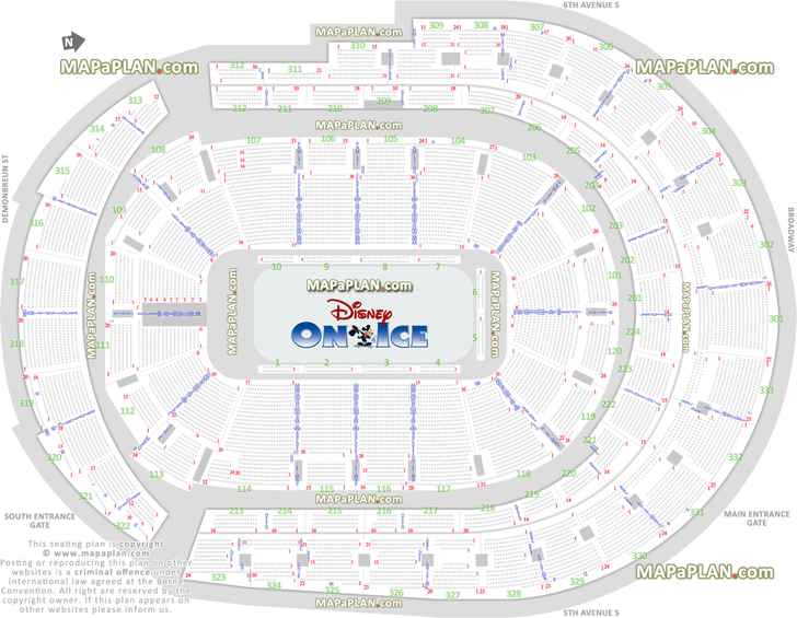 Disney On Ice Staples Seating Chart