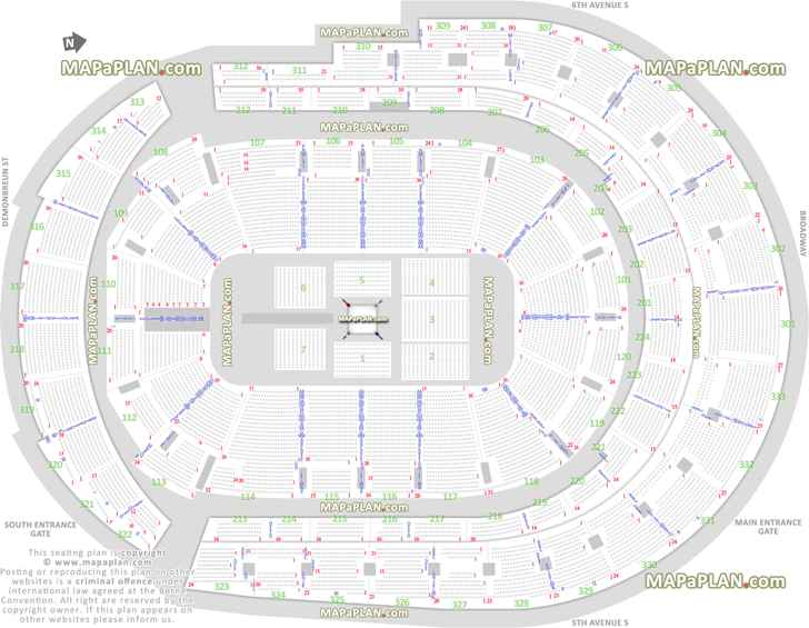 Wwe Live Msg Seating Chart