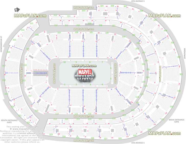 marvel universe live printable virtual information guide full exact row letters plan row aa bb cc dd ee ff gg hh jj kk ll mm b c d e f g h j k Nashville Bridgestone Arena seating chart