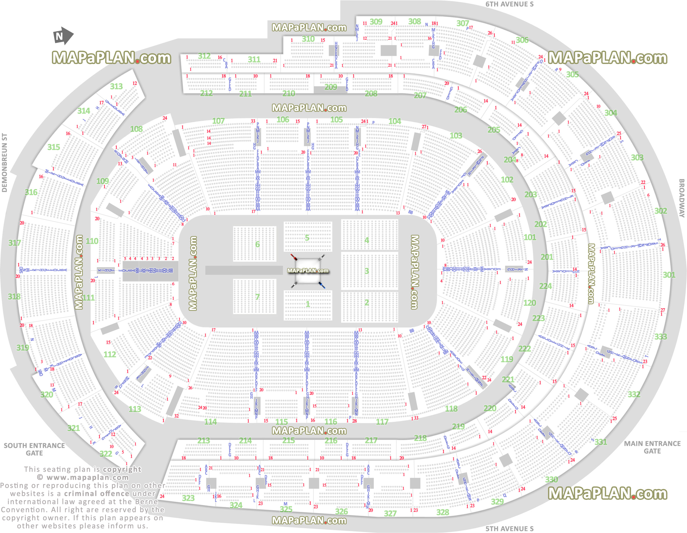Wwe Raw Seating Chart Bridgestone Arena