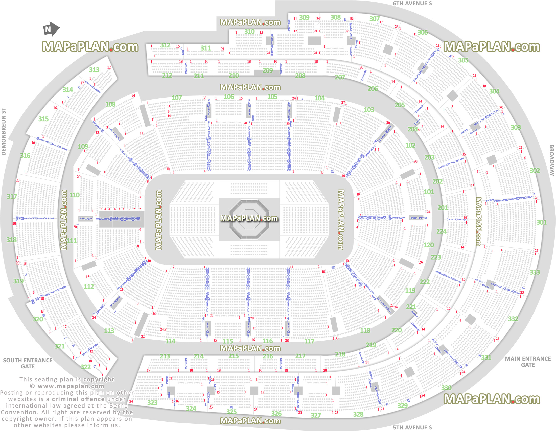 Bridgestone Arena Ufc Seating Chart