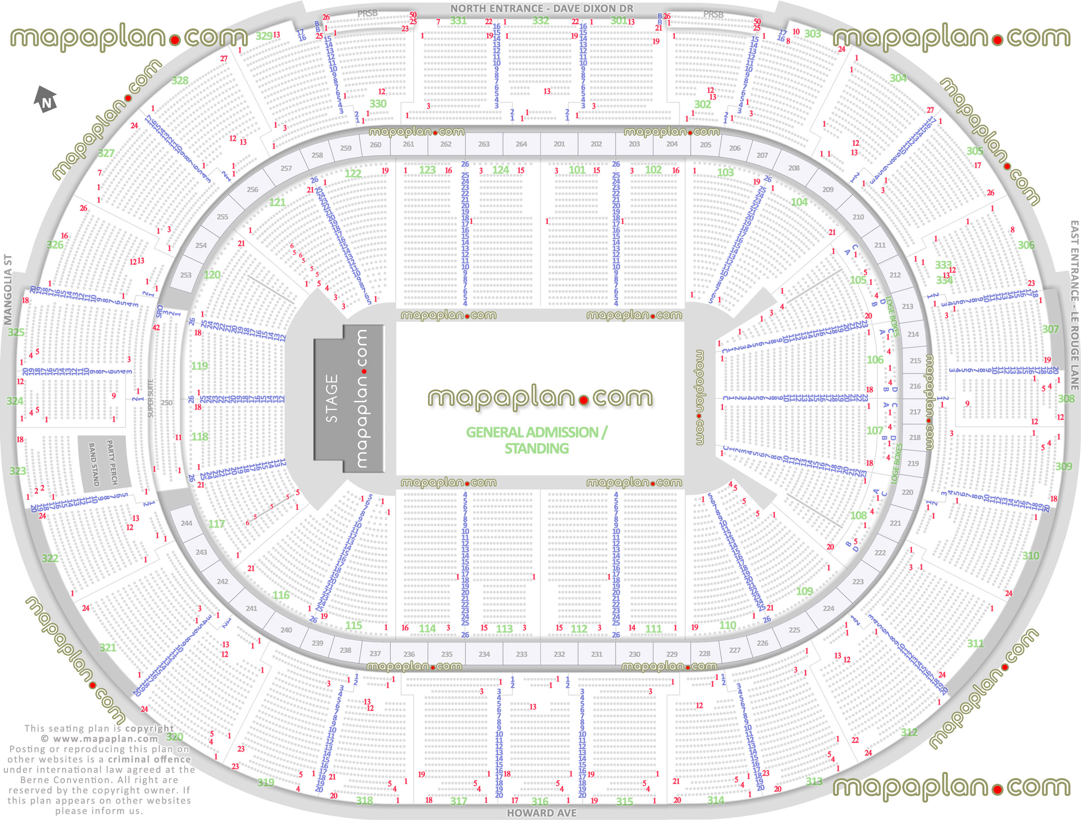 Smoothie King Center Interactive Seating Chart