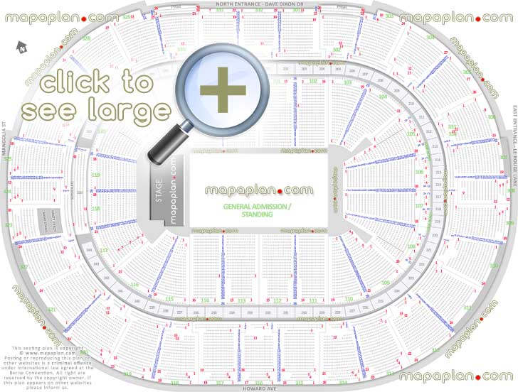 Superdome Interactive Seating Chart