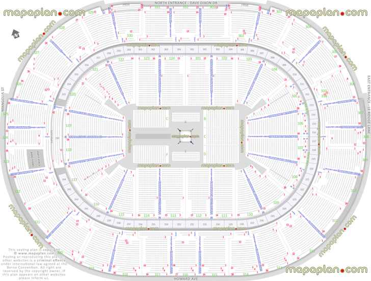 wwe raw smackdown wrestling boxing match events new orleans louisiana map row numbers 360 round ring floor configuration diagram rows upper balcony level 301 302 303 304 305 306 307 308 309 310 311 312 313 314 315 316 317 318 319 320 321 322 323 324 325 326 327 328 329 330 331 332 New Orleans Smoothie King Center arena seating chart