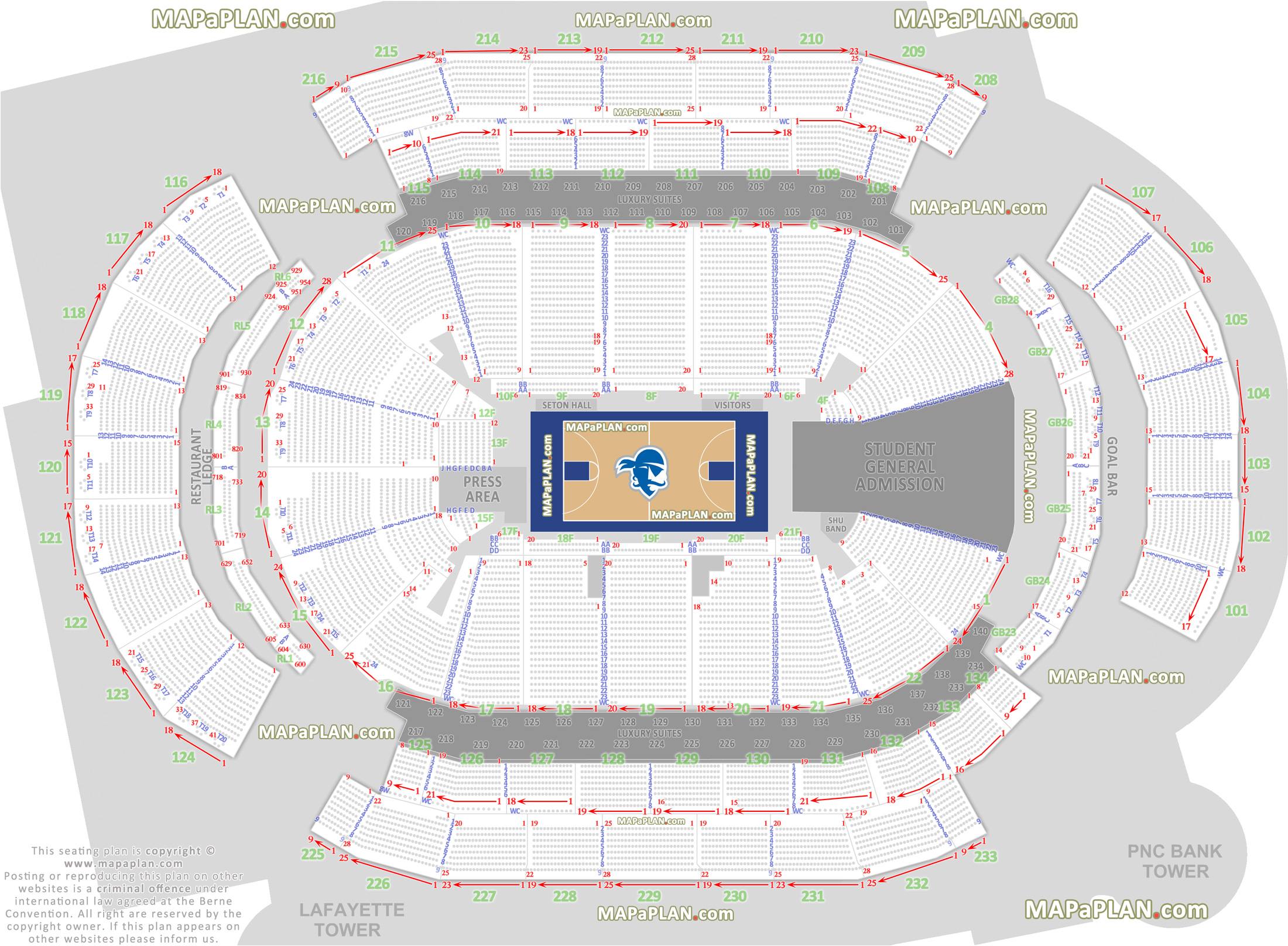 Prudential Center Seating Chart Hockey