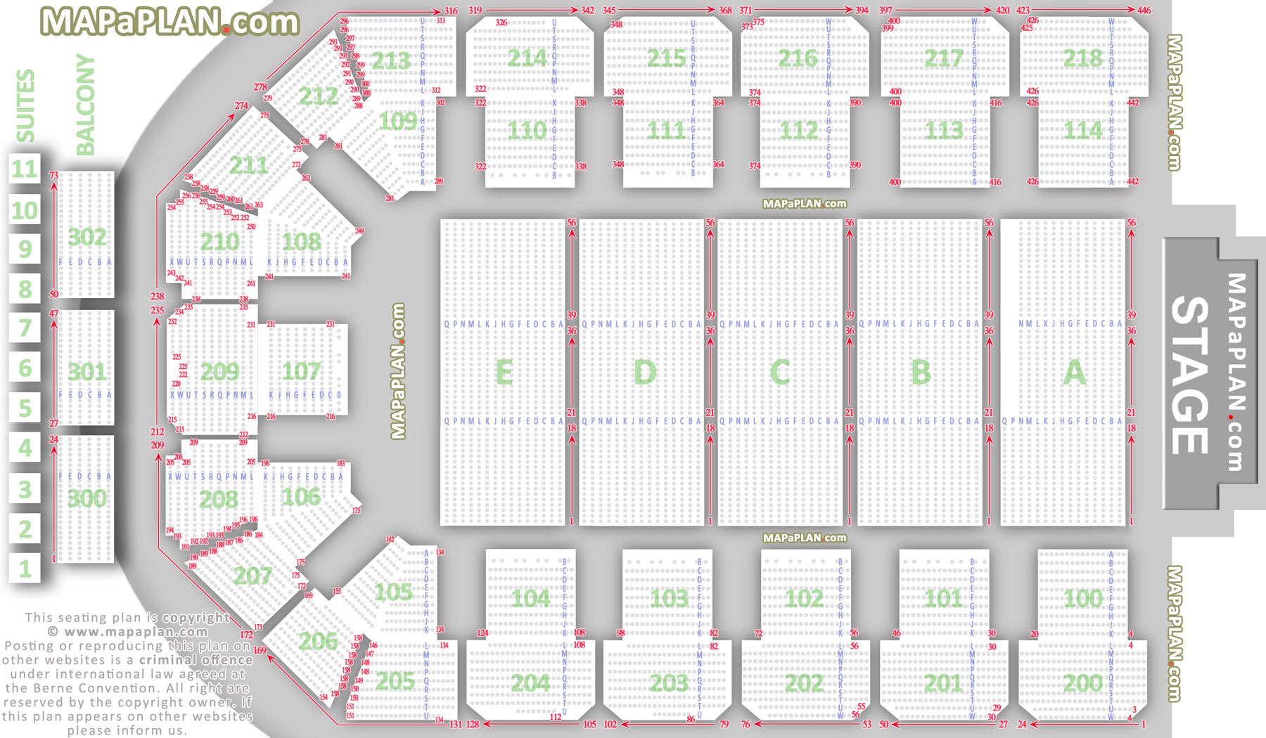 Metro Radio Arena Seating Chart