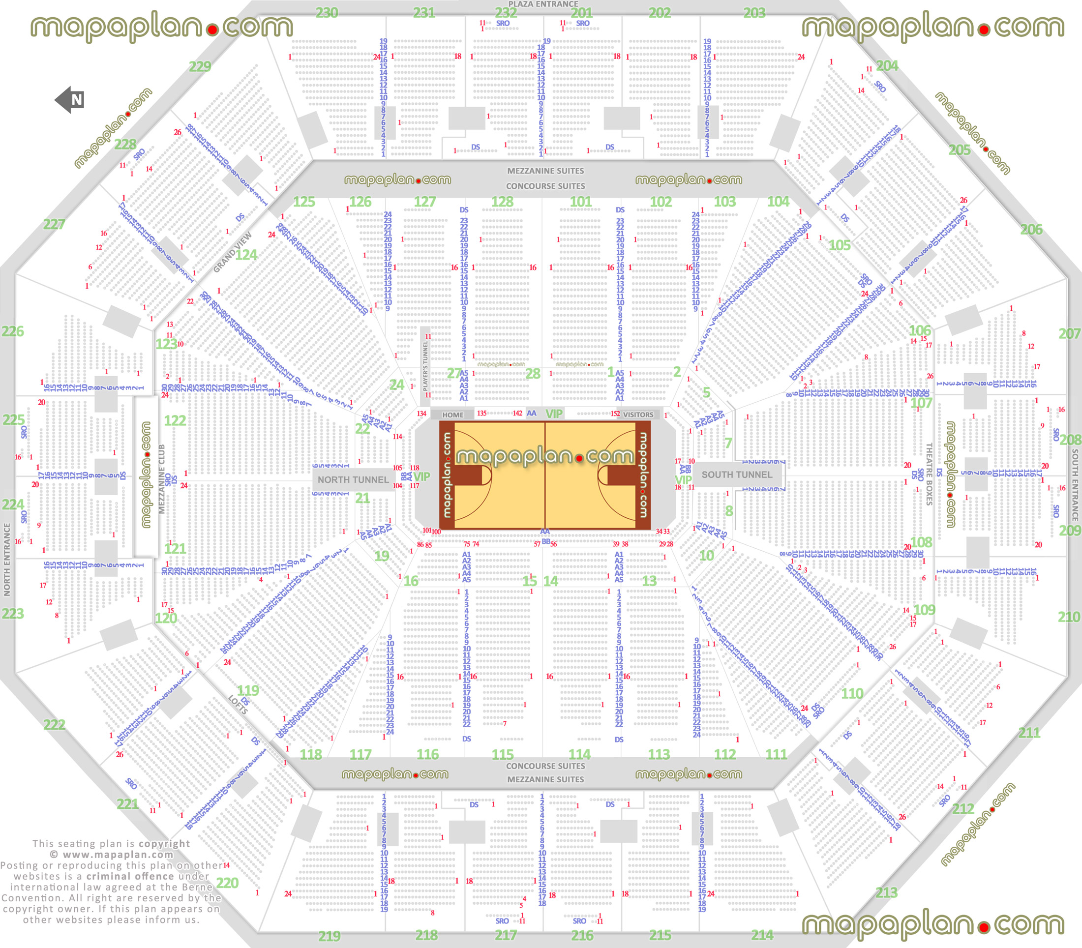 Golden State Warriors Seating Chart With Seat Numbers