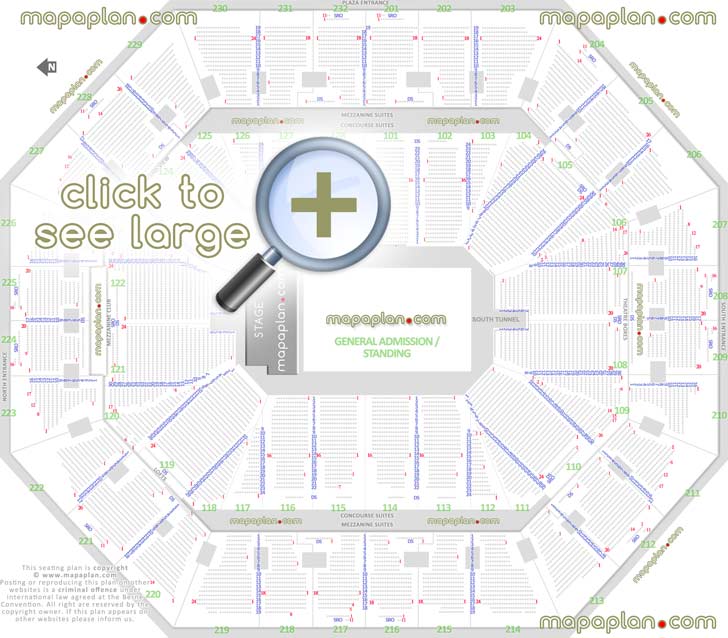 Oracle Arena seat & row numbers detailed seating chart ...