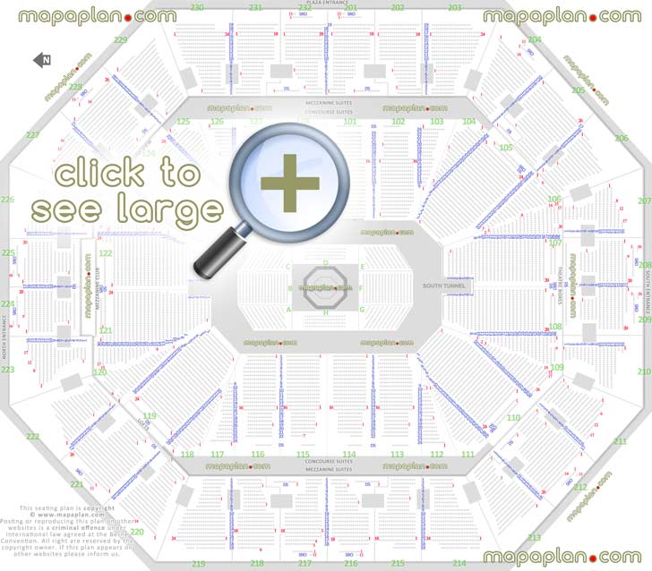 ufc mma fights oakland ca united states detailed seating capacity arrangement arena row numbers layout plaza south north entrance virtual interactive image map how many seats per row executive hospitality rental luxury party sky lofts zone Oakland Oracle Arena seating chart