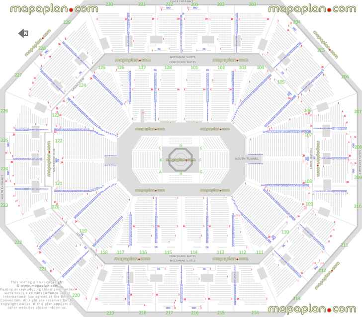 Ufc 231 Seating Chart