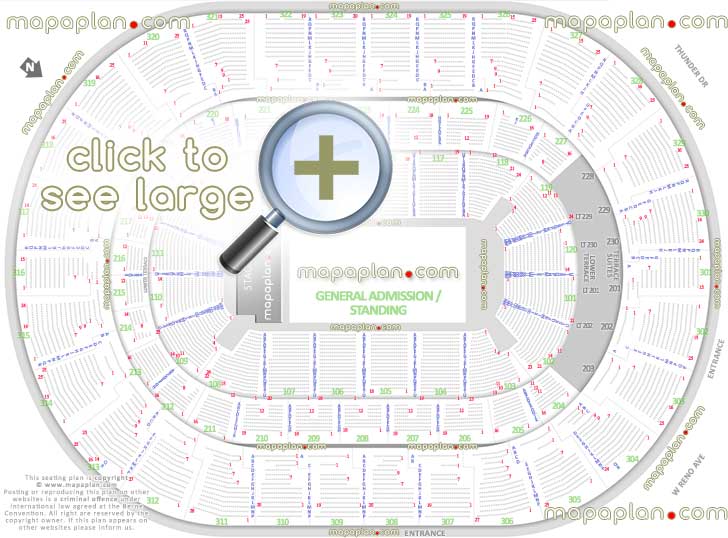 Virtual Seating Chart Chesapeake Energy Arena