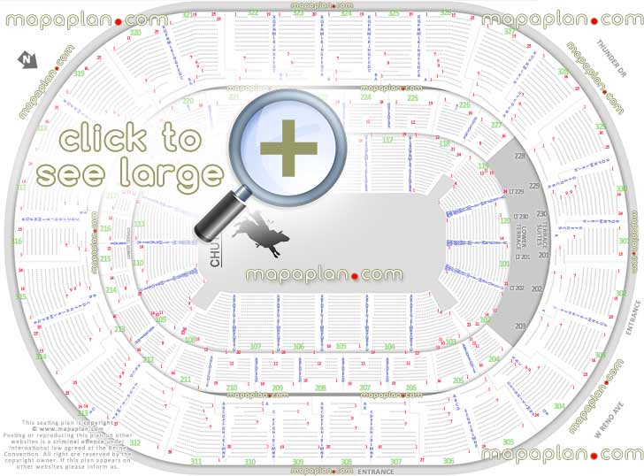 pbr professional bull riders rodeo oklahoma city oklahoma usa detailed seating capacity 3d arrangement arena row numbers layout lower club upper level main entrance gate exits map west east south north detailed fully seated chart setup standing room only sro areas wheelchair disabled handicap accessible seats plan Oklahoma City Paycom Center Arena seating chart