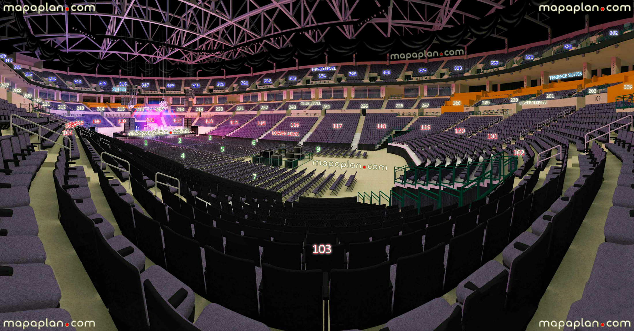 Seating Chart Chesapeake Energy Arena