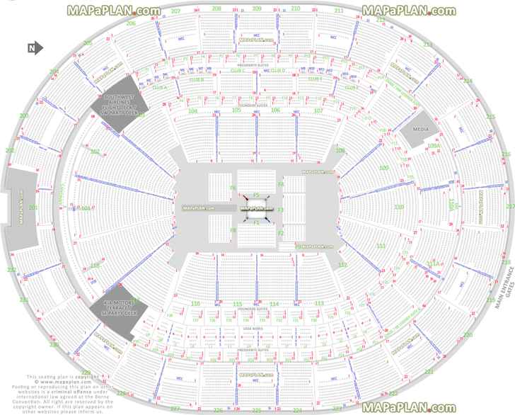 Wwe Key Arena Seating Chart