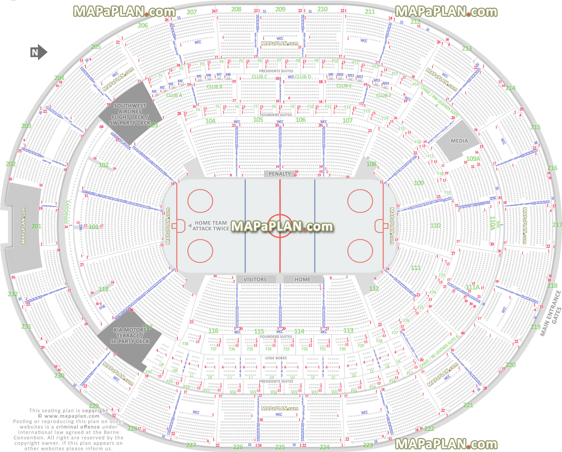 Bears Seating Chart