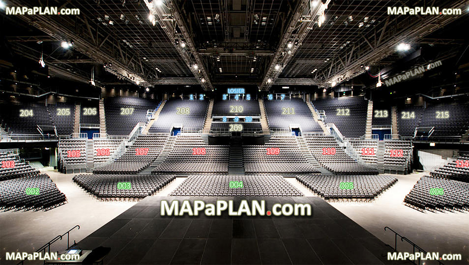 Oslo Spektrum Seating Chart