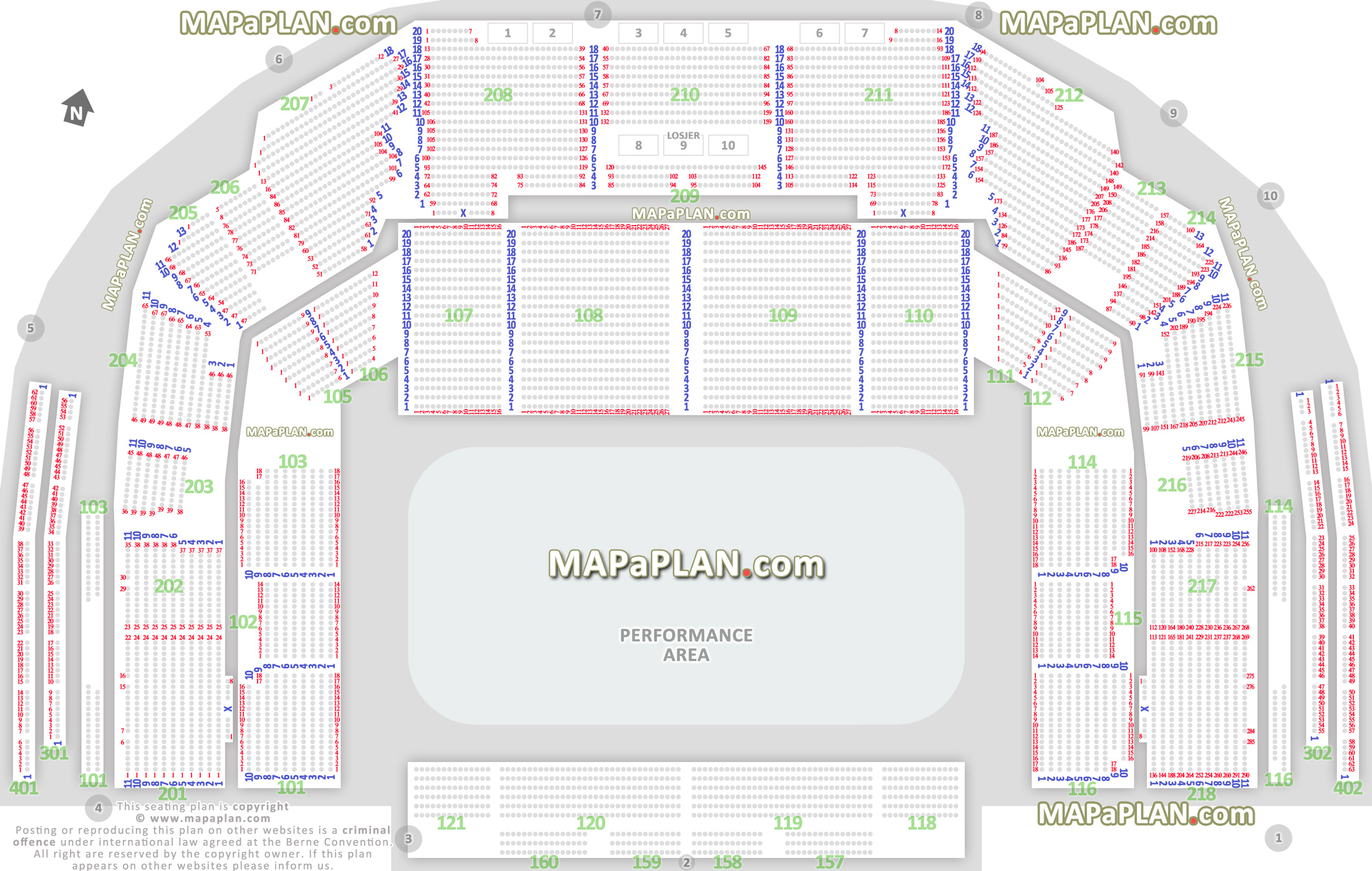 publikum arenakart diagram tilskuere innganger scene mgpjr putti plutti pott ishockey ice hockey rad 1 2 3 4 5 6 7 14 15 17 18 live show venue floor chart layout information Oslo Spektrum Arena seating plan