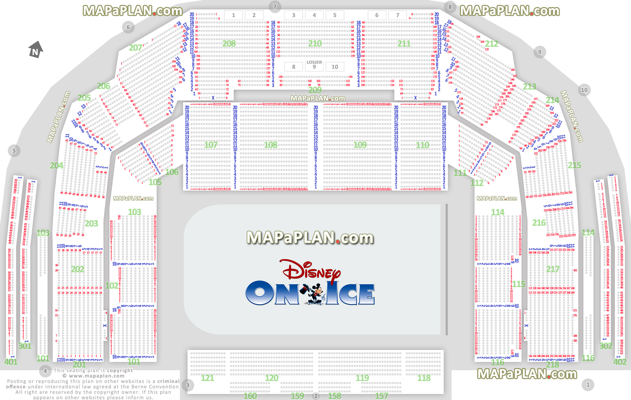 disney ice gode sitteplasser informasjon tribune seksjon seter billetter salkart virtuelle interaktiv scenekart hvor mange rader 3d virtual interactive spectrum arena map Oslo Spektrum Arena seating plan