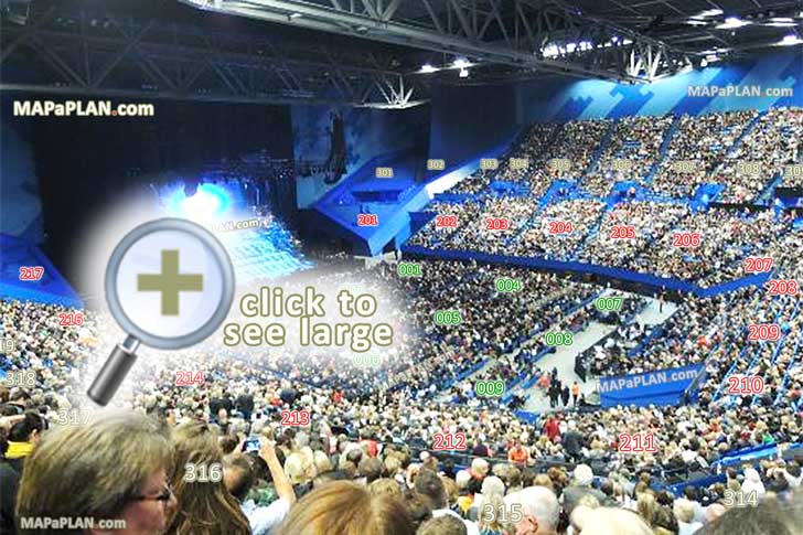 view from section 406 row H seat 14 virtual interactive inside best seats 3d stage tour Perth RAC Arena seating plan