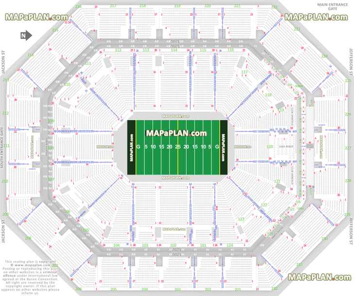 Long Center Detailed Seating Chart