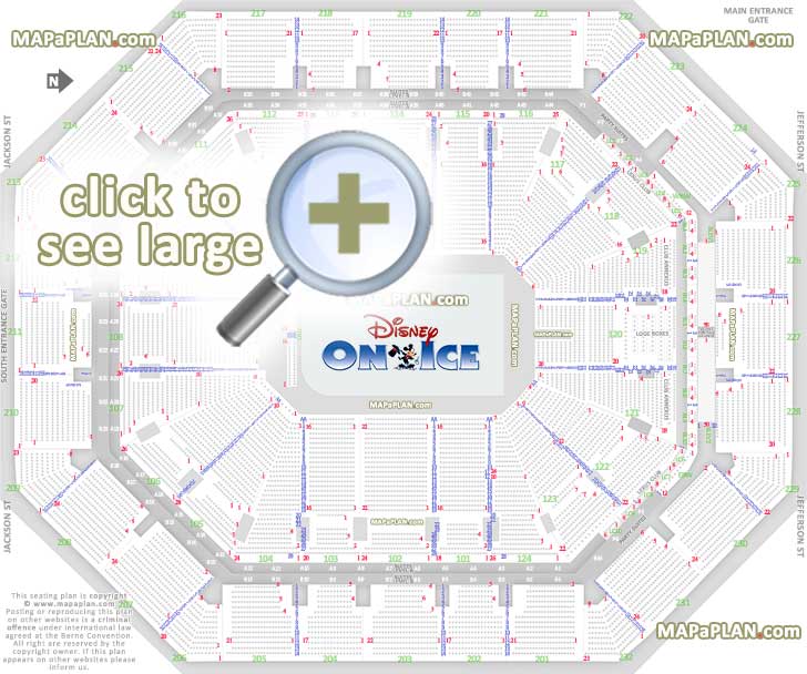 American Airlines Center Seating Chart Disney On Ice