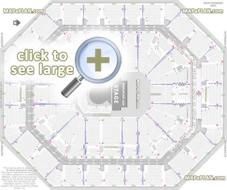 Oracle Arena Detailed Seating Chart