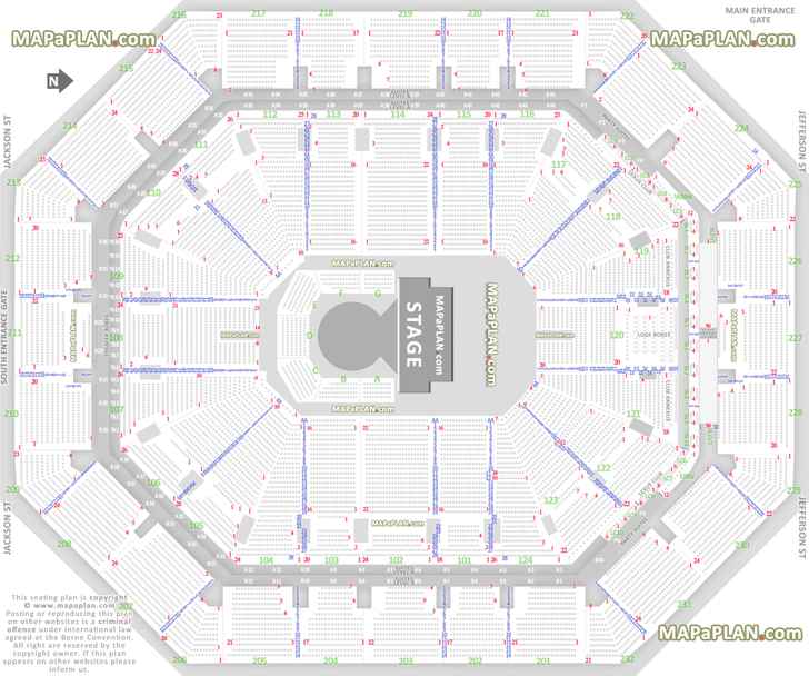 Oracle Arena Detailed Seating Chart