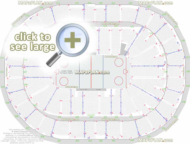 Consol Energy Center seat & row numbers detailed seating ...