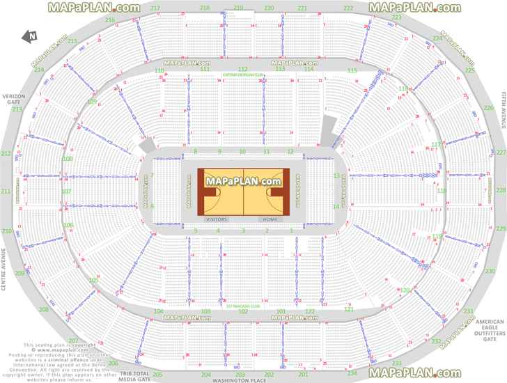 Seating Chart Pittsburgh Paints Arena