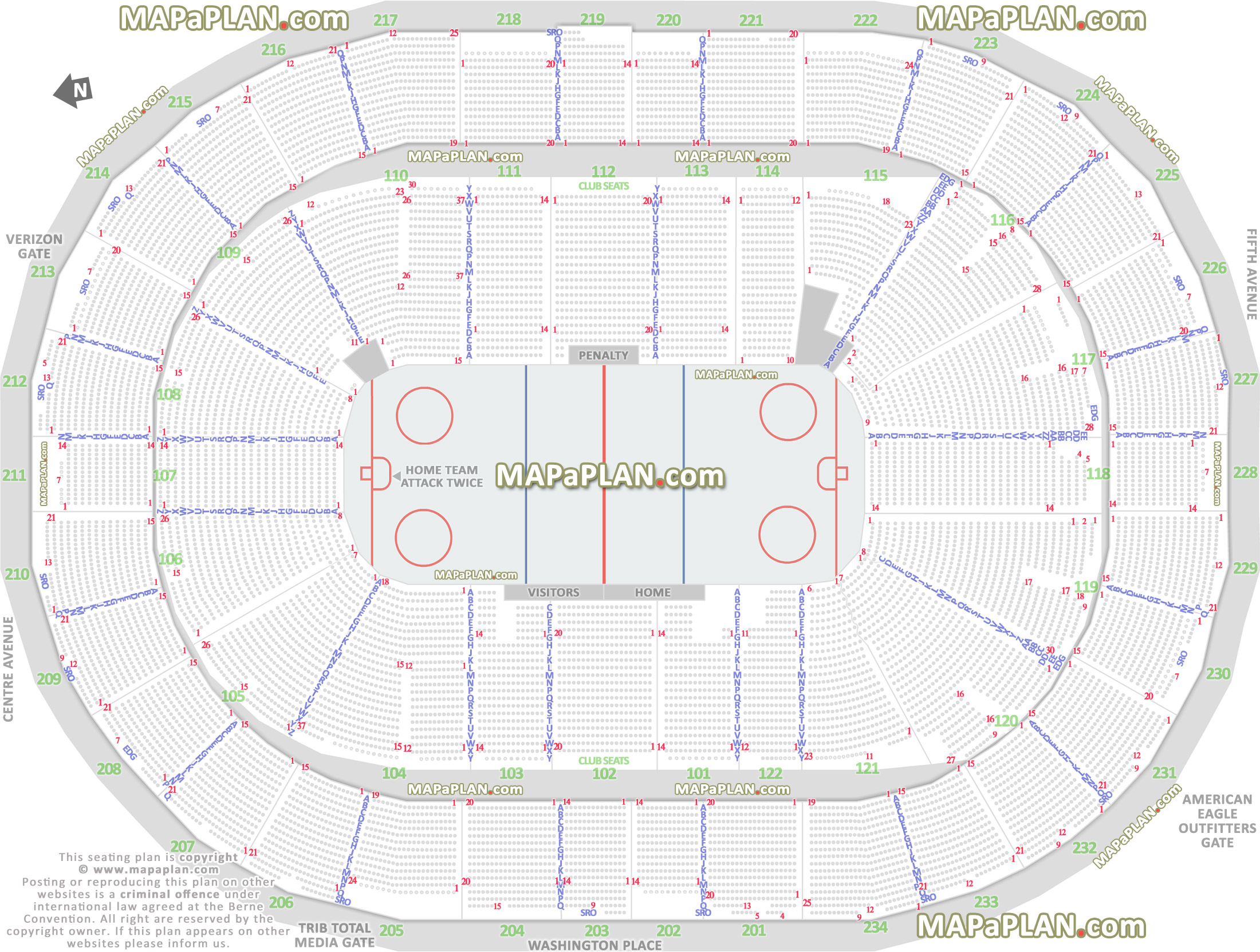 Penguins Hockey Seating Chart