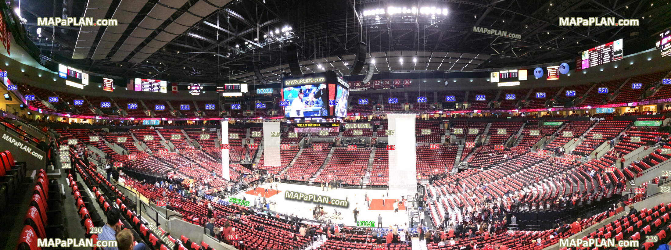 Blazer Game Seating Chart