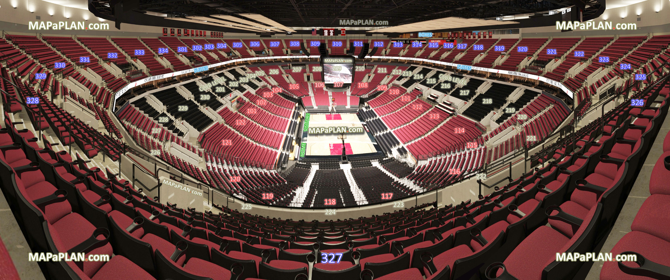 Trail Blazers Seating Chart