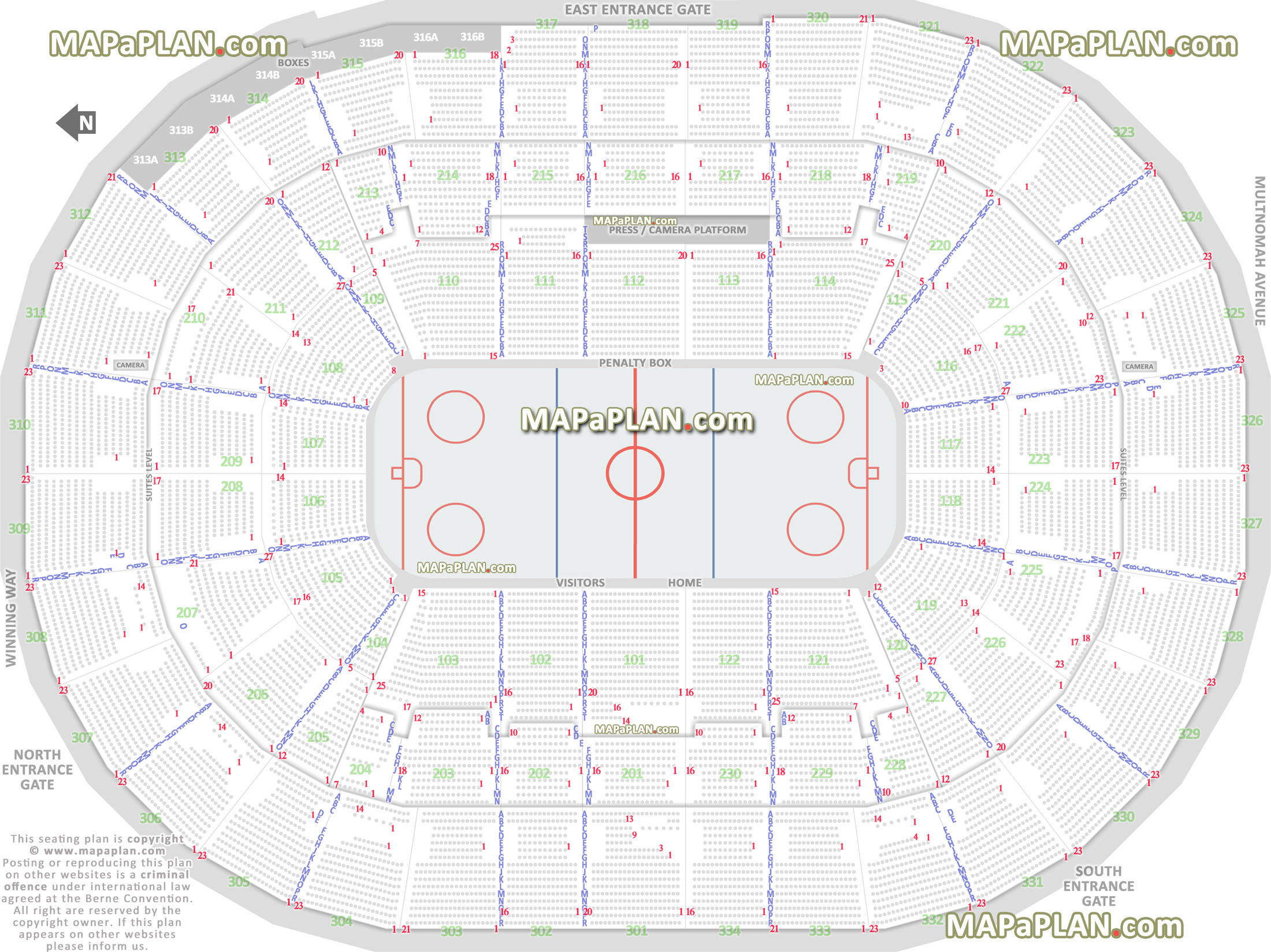 Square Garden Ice Hockey Seating Chart