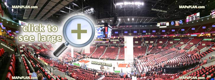 Moda Center (Rose Garden Arena) seat & row numbers detailed ...