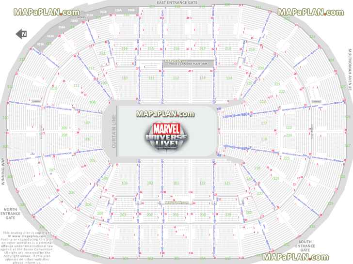 Moda Center Hockey Seating Chart