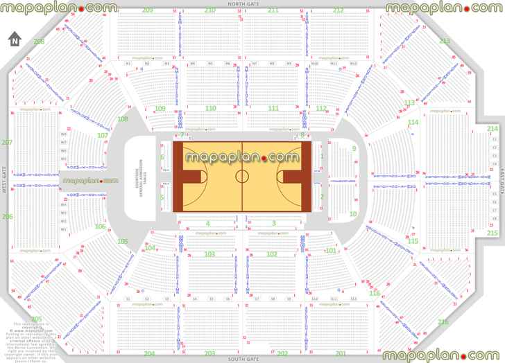 chicago sky wnba depaul blue demons ncaa college basketball tournament best partial obstructed view seat finder precise detailed aisle courtside sideline court baseline numbering location data Rosemont Allstate Arena seating chart